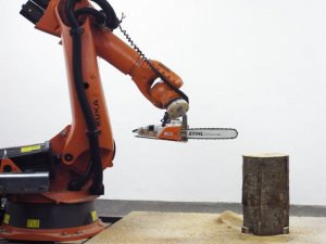 When A Robot Picks Up A Chainsaw We Get Furniture