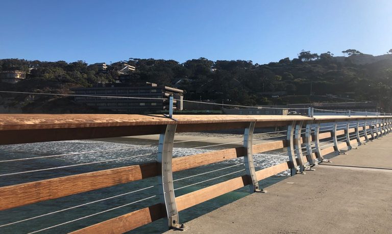 Stainless Steel Pier Railings on the Pacific Ocean | Stainless Structurals