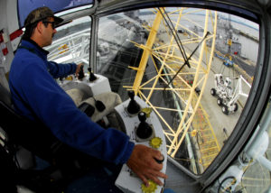 minimize swing on a crane