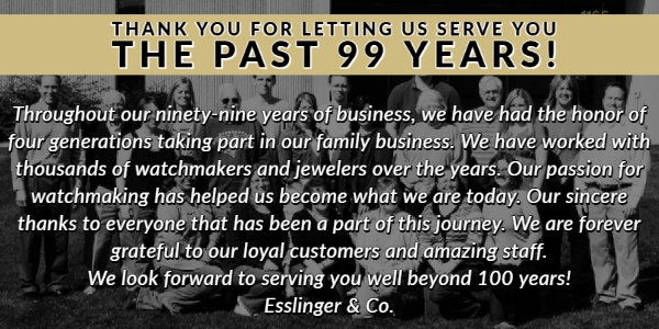 Esslinger Celebrating 99 Years of Business