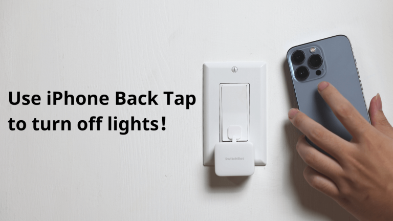 Trying to turn off your lights? Just tap the back of your iPhone!